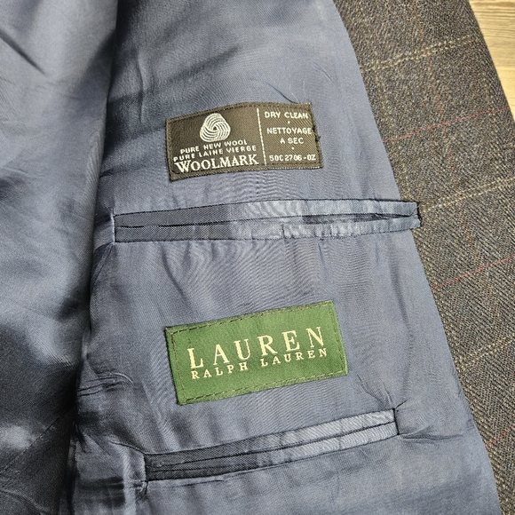 Lauren Ralph Lauren Men's Blazer Jacket Navy Blue Lamb's Wool - Picture 10 of 16